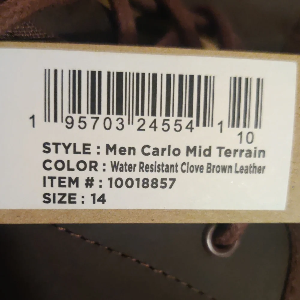 TOMS Men's Carlo Mid Terrain Chukka Boots Size 14 Nwt